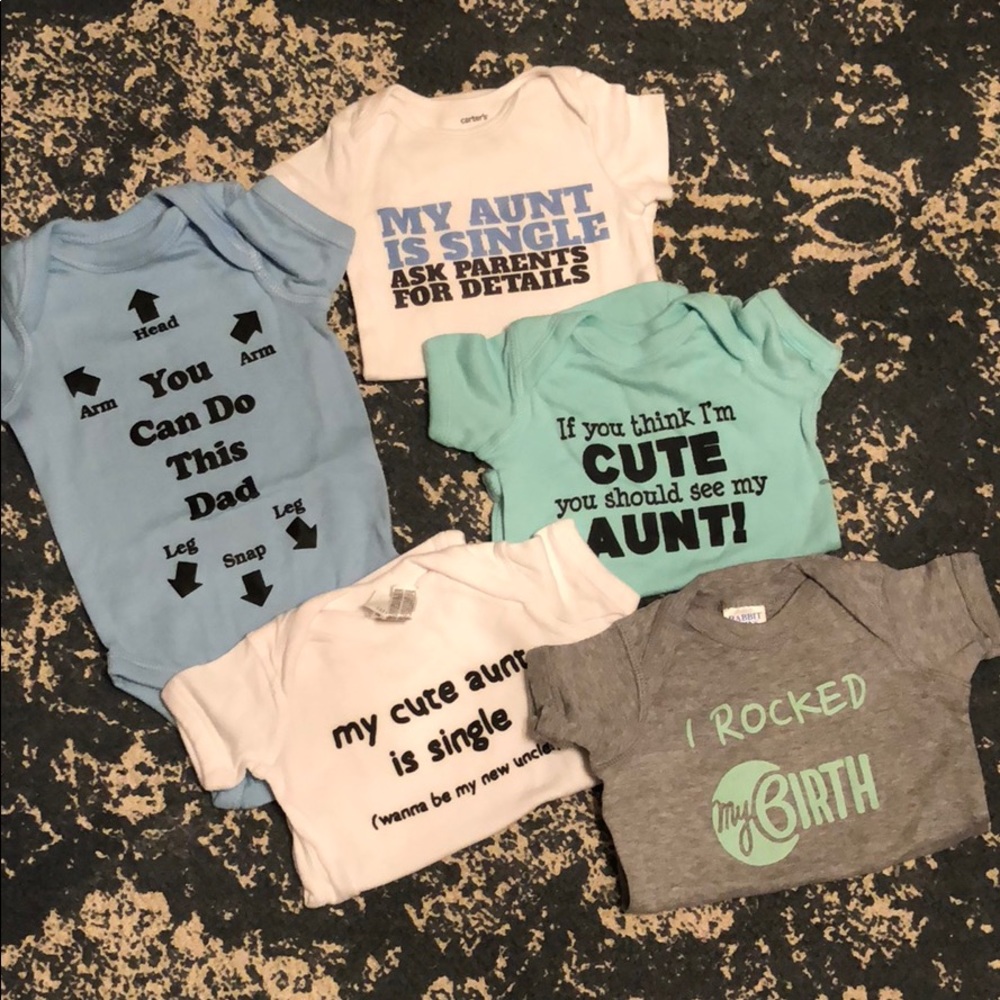 5 onesies for 6 month baby